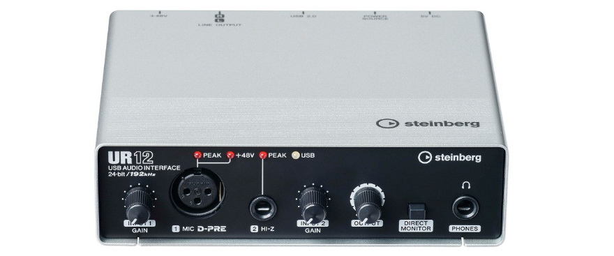 兼容iPad/Mac/PC，实现高品质录音的Steinberg USB音频接口UR12发布